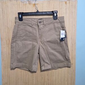 Architect Petites Women Sand Stone Khaki Utility Shorts Size 6P NWT